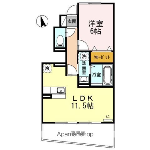 DーROOM AS Bの間取り写真