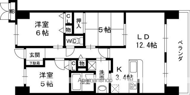 レジディア都島Iの間取り写真