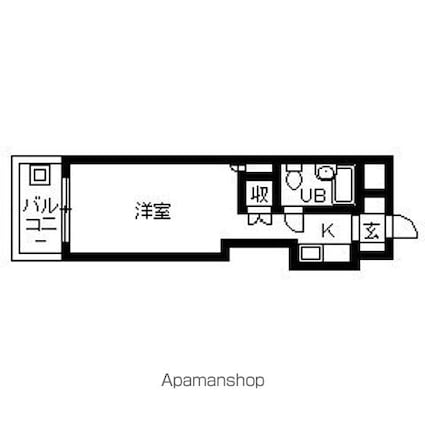 ハイムピア１２[1R/16.05m2]の間取図