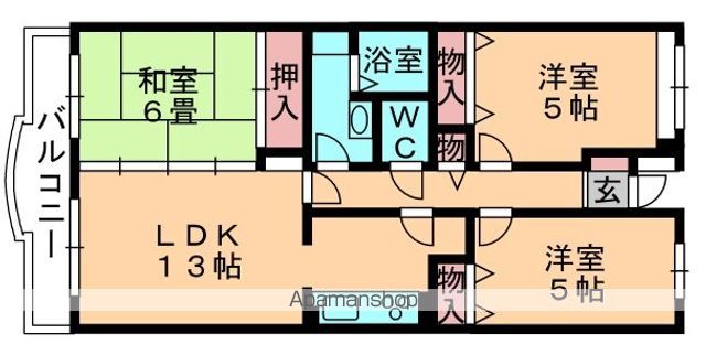 ラフィネ小倉の間取り写真