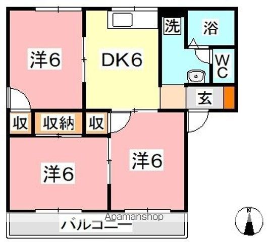 セジュールこめやの間取り写真