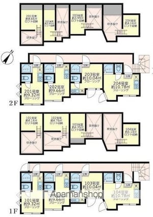 ソフィアシナモン[1R/9.66m2]の間取図
