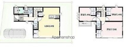 東京都板橋区高島平１丁目[3LDK/78.24m2]の間取図