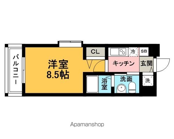 【ＳーＦＯＲＴ福岡県庁前の間取り】