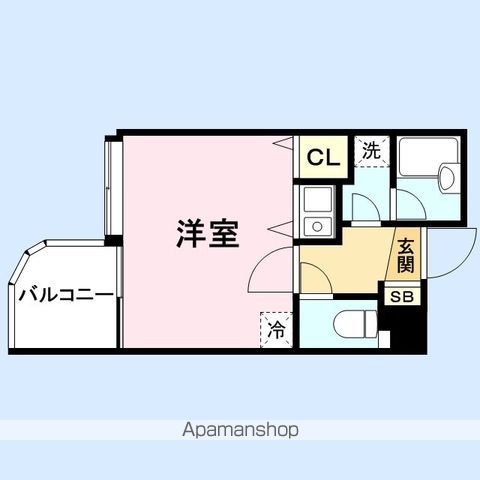 【アルファコンフォート福岡西新の間取り】