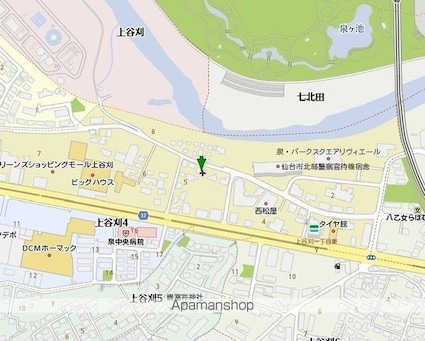 宮城県仙台市泉区上谷刈１丁目[1K/26.2m2]の周辺2