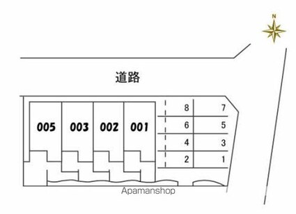 シャーメゾンあざみ野[2LDK/69.93m2]の配置図
