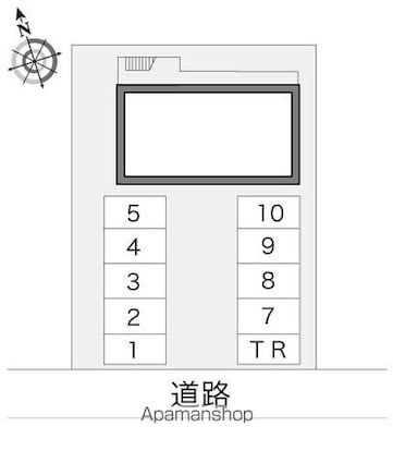 レオパレスＳａｋｕｒａ[1K/19.87m2]の配置図