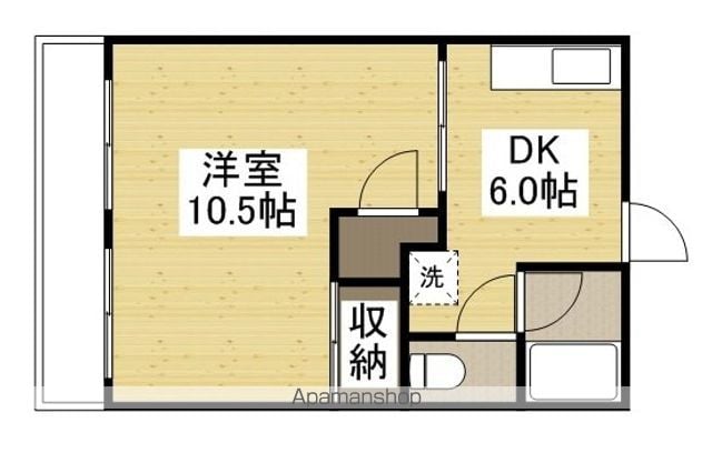 上東コーポ 東の間取り写真