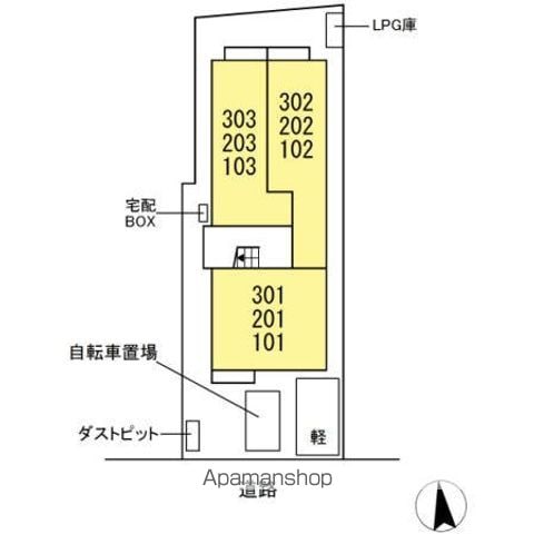 Ｆ・ＦＩＦＴＹ 201 ｜ 岐阜県岐阜市玉姓町１丁目11（賃貸アパート1LDK・2階・35.44㎡） その19