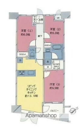 東京都板橋区板橋１丁目[3LDK/68.73m2]のその他内装