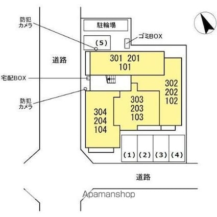 ＧＲＡＮＤＥＡＲＣＨＥ（グランダルシュ）[1LDK/43.74m2]の配置図