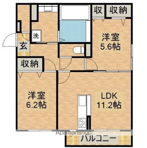 アレーズ久津川の間取り写真