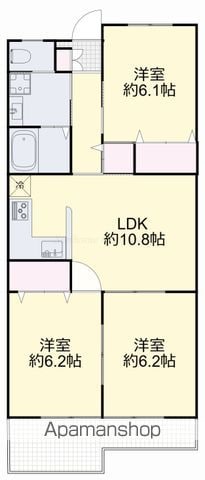 リビエール西坂の間取り写真