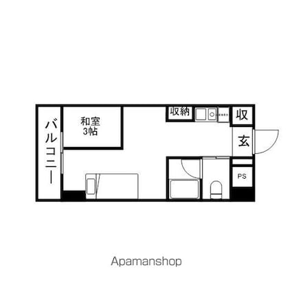 長野県長野市大字中御所岡田町[1R/17.46m2]の間取図