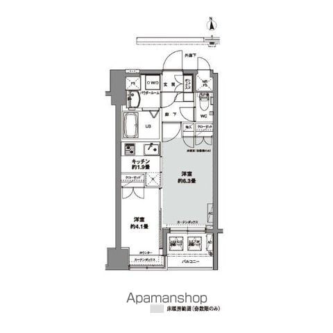 コンフォリア芝公園の間取り