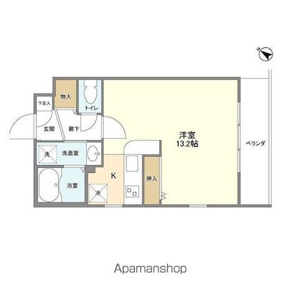ＤｅＬＣＣＳ田園調布[1R/30.36m2]の間取図