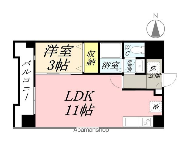 フォンティーヌ弓之町の間取り写真