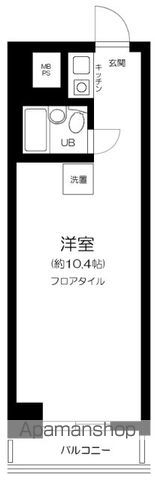 新宿区西新宿のマンションの間取り