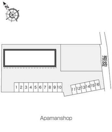 レオパレスリー＆ミー[2DK/49.68m2]の配置図
