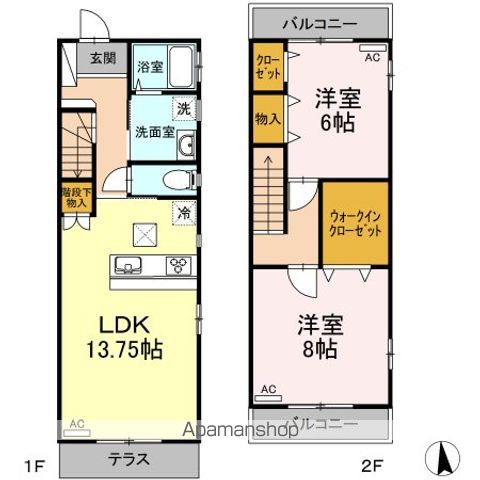 【東蒔田町貸家の間取り】