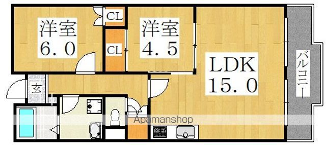 リバージュ住吉の間取り写真