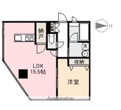 香川県高松市常磐町２丁目[1LDK/48.82m2]の間取図