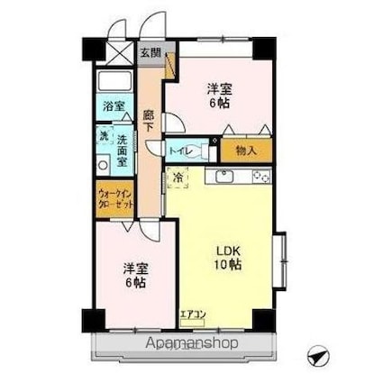 ＮＴマンション[2LDK/55.14m2]の間取図