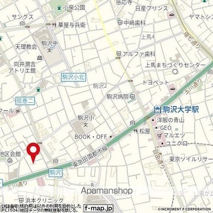 ハイタウン駒沢公園[1K/16.5m2]の周辺9