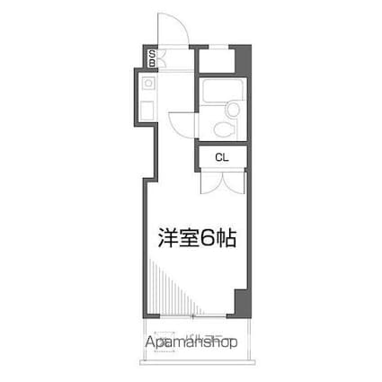 ハイムピア８[1R/17.08m2]の間取図