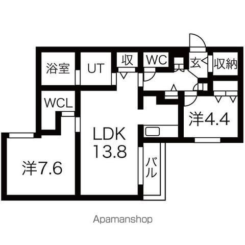 エフュート南円山の間取り写真