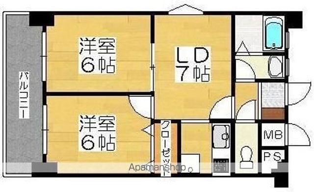 エステートモア天神AXISの間取り写真