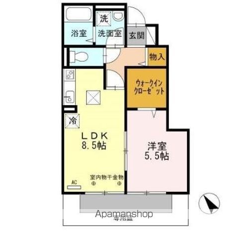 泰山木苑 A棟の間取り写真