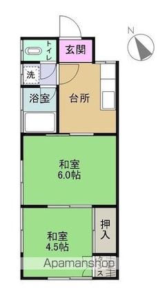 穂積ハイツ[2K/36.36m2]の間取図