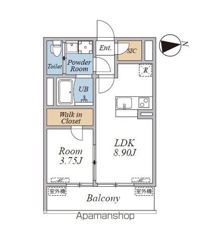 RーRESIDENCE南千束の間取り写真