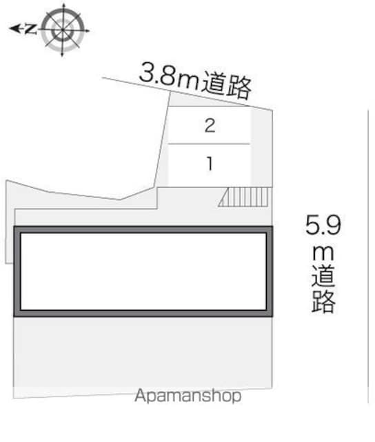 レオパレスサイトウ[1K/17.39m2]の配置図