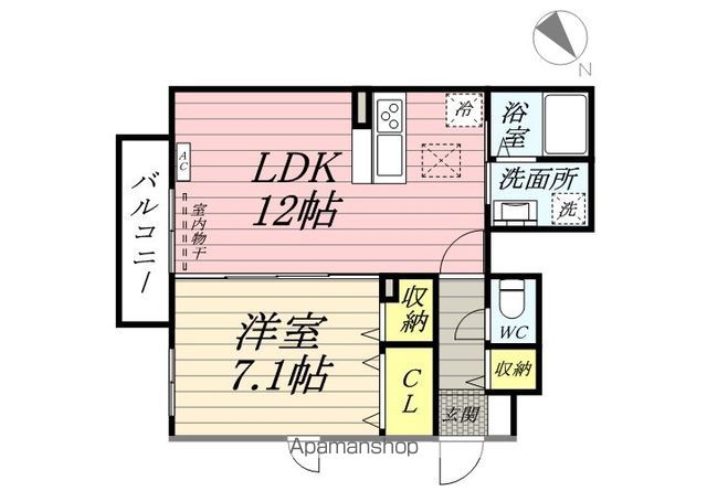 カーサ デ 白楽の間取り写真