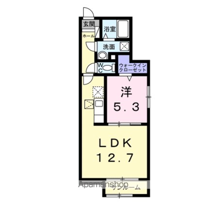 ヴェッタ　コスタ[1LDK/44.73m2]の間取図