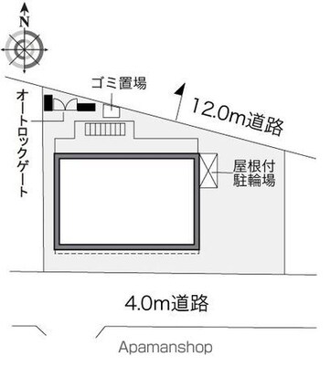 レオパレスリベェール[1K/19.87m2]の配置図