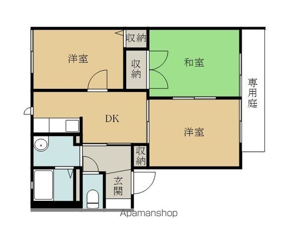 サンプレイス貝塚の間取り写真