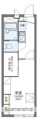 レオパレス華Ⅱ[1K/22.35m2]の間取図