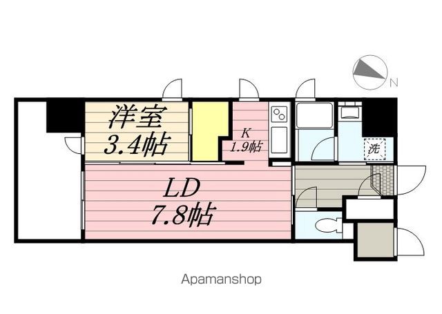 ALFACIO BASE博多の間取り写真