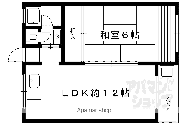 マンション桂風の間取り写真