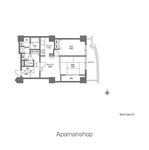 【文京区本駒込のマンションの間取り】