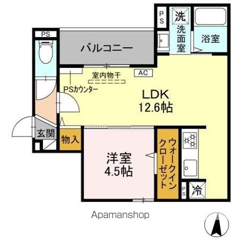 GRAMM丹波口の間取り写真