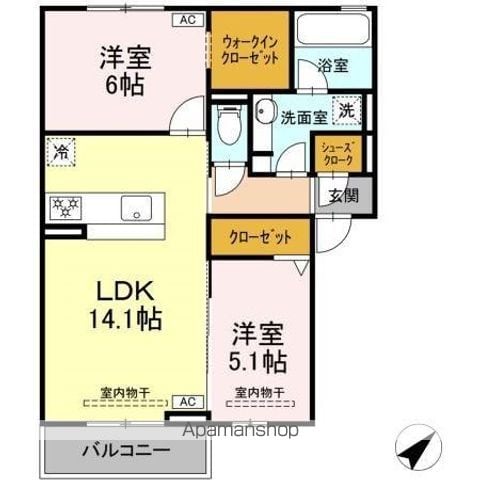 恵比寿の森の間取り写真