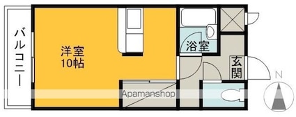 エスペランサ土居田[1R/24.32m2]の間取図