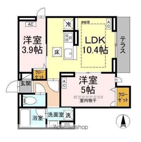 セレスティア上北沢の間取り写真