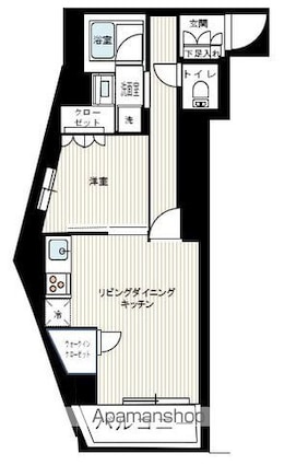 東京都新宿区西落合４丁目[1LDK/41.08m2]の間取図