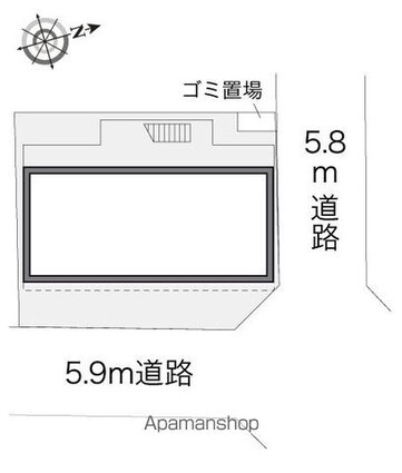 レオパレス光南[1K/19.87m2]の配置図